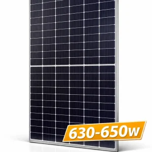 פאנל סולארי דו - צדדי בהספקים של 630-650 וואט